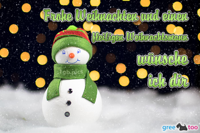 Frohe Weihnachten Fleissigen Weihnachtsmann