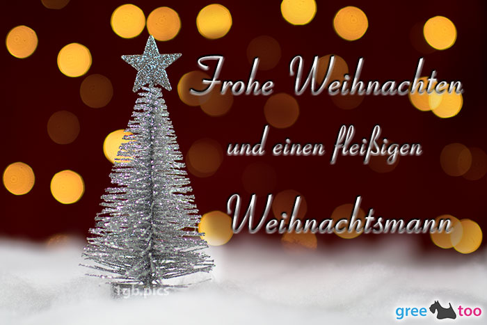 Frohe Weihnachten Fleissigen Weihnachtsmann