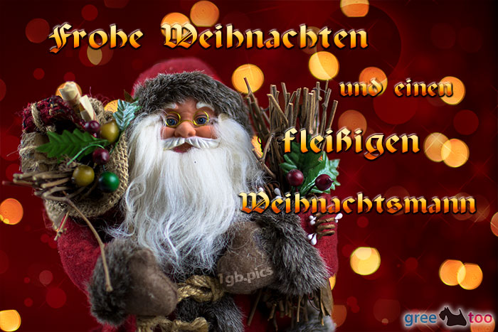 Frohe Weihnachten Fleissigen Weihnachtsmann