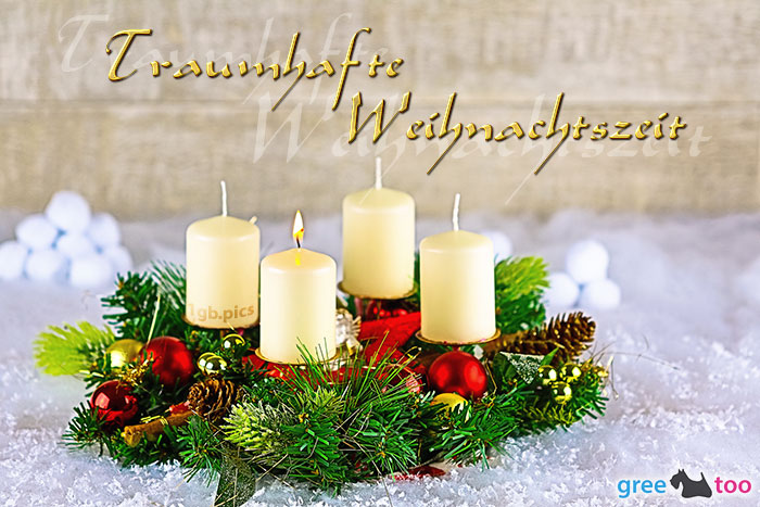 Adventskranz Beige 1 Traumhafte Weihnachtszeit