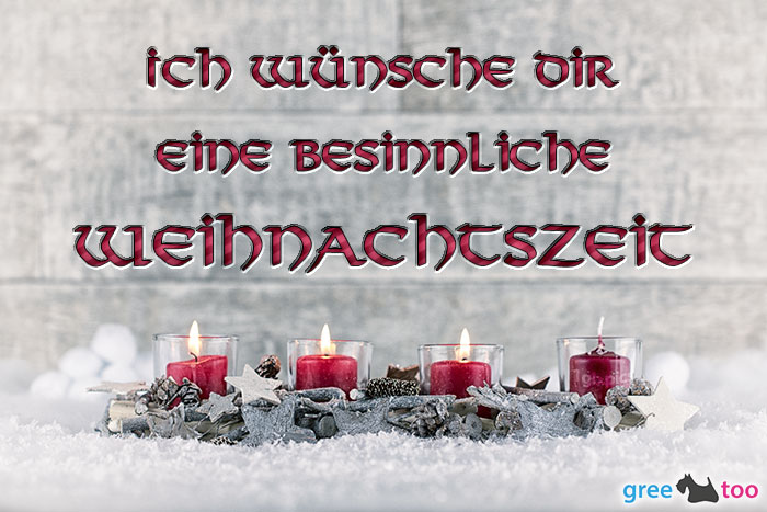 Adventskerzen 3 Besinnliche Weihnachtszeit