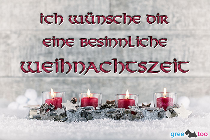 Adventskerzen 4 Besinnliche Weihnachtszeit