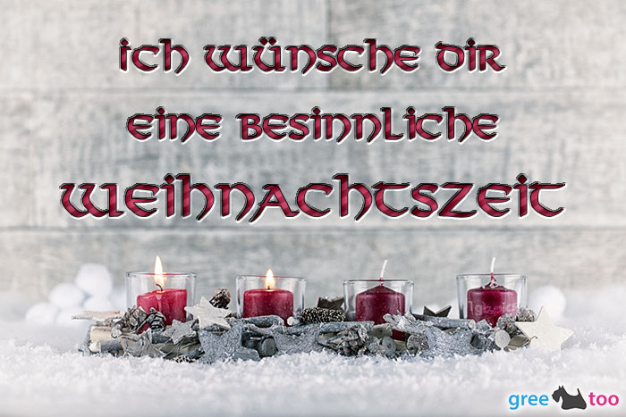 Adventskerzen 2 Besinnliche Weihnachtszeit