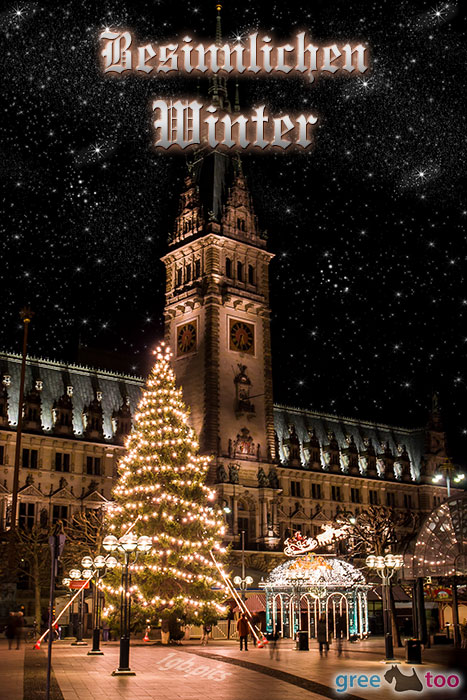 Weihnachtsrathaus Besinnlichen Winter