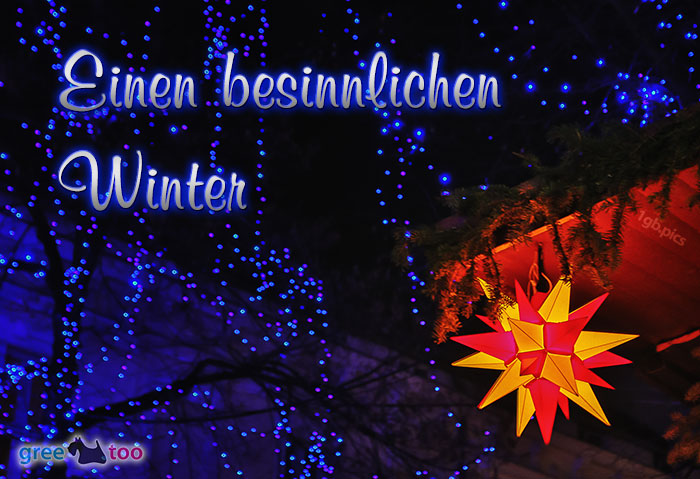 Stern Lichter Besinnlichen Winter