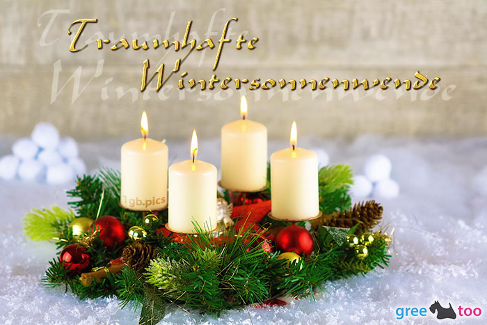 Adventskranz Beige 4 Traumhafte Wintersonnenwende