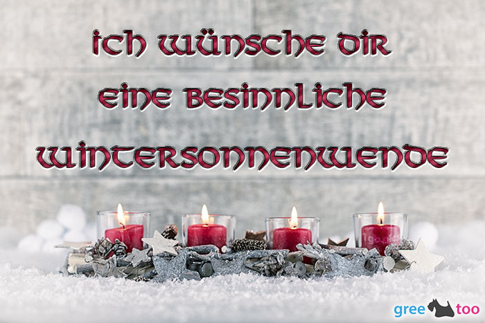 Adventskerzen 4 Besinnliche Wintersonnenwende