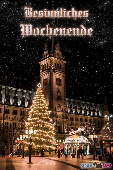 Weihnachtsrathaus Besinnliches Wochenende Bild - 1gb.pics