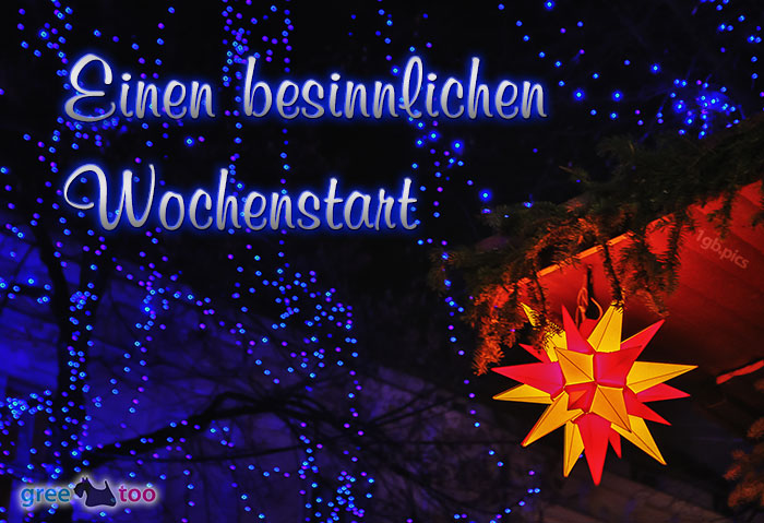 Stern Lichter Besinnlichen Wochenstart